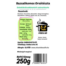   Bazsalikomos - CH PRO 29 - Szénhidrátcsökkentett tészta 250g