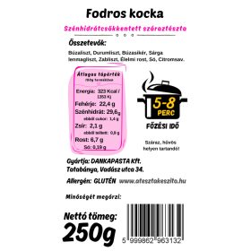   Fodros kocka - CH PRO 29 - Szénhidrátcsökkentett tészta 250g